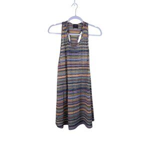 Elif For Jordan Taylor Multicolor Silver Swim Cover Dress Vacation Travel M